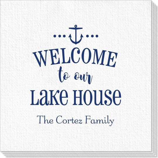 Welcome to Our Lake House Deville Napkins
